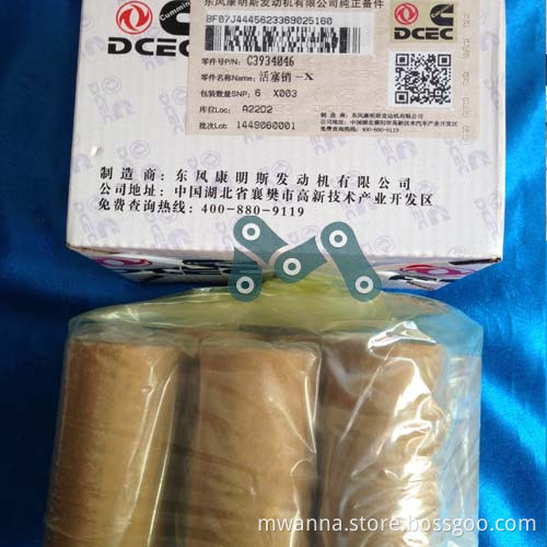 6CT Piston Pin 3934046, Cummins Genuine Parts Supplier